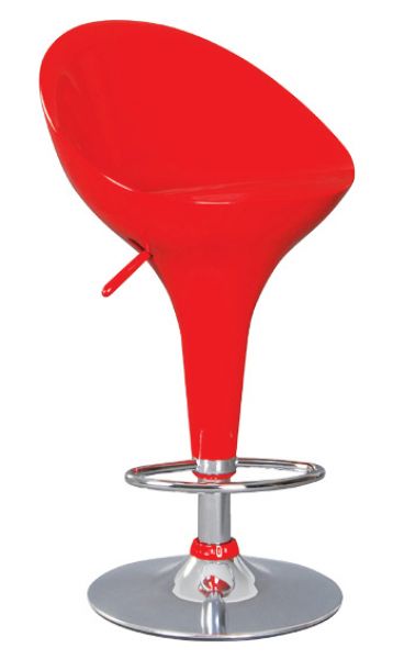 Chromed Metal Modern Bar Chairs